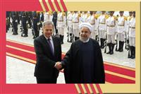 استقبال رسمی روحانی  از رئیس جمهور فنلاند